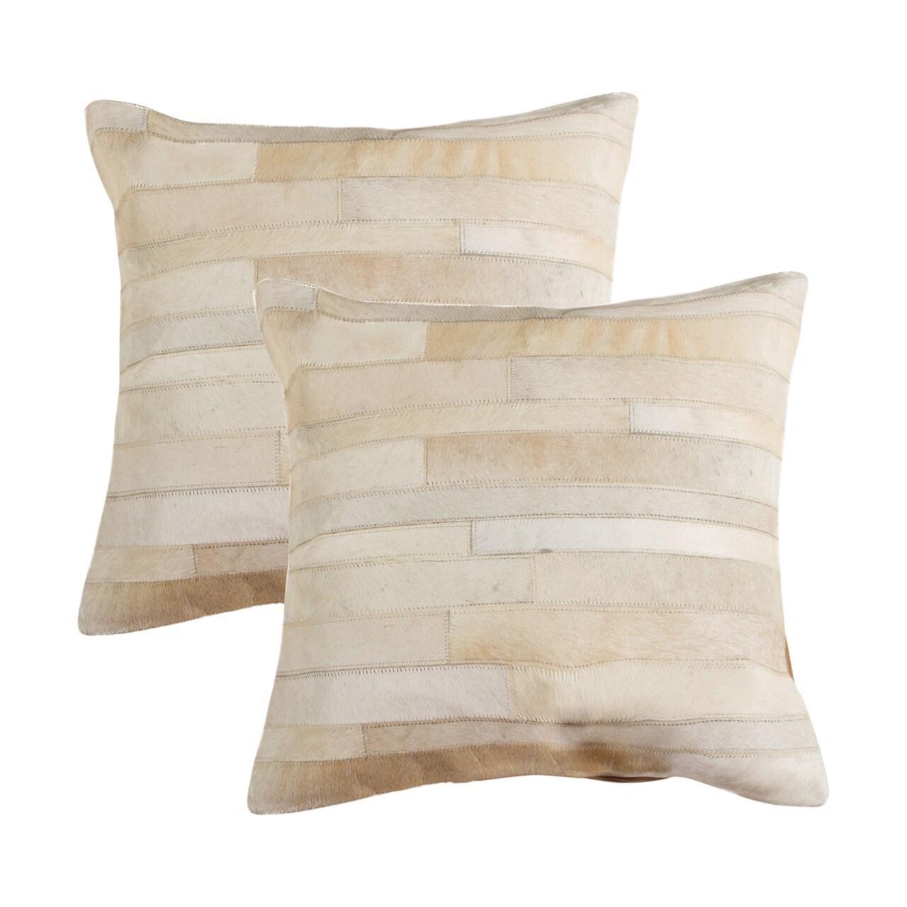 Torino Madrid Cowhide Pillow 18X18 2-Piece Set 100% Indian Cowhide Decor